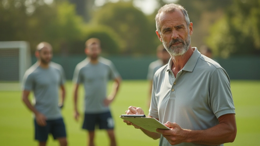 Football team tactical formation training session with players practicing positioning drills