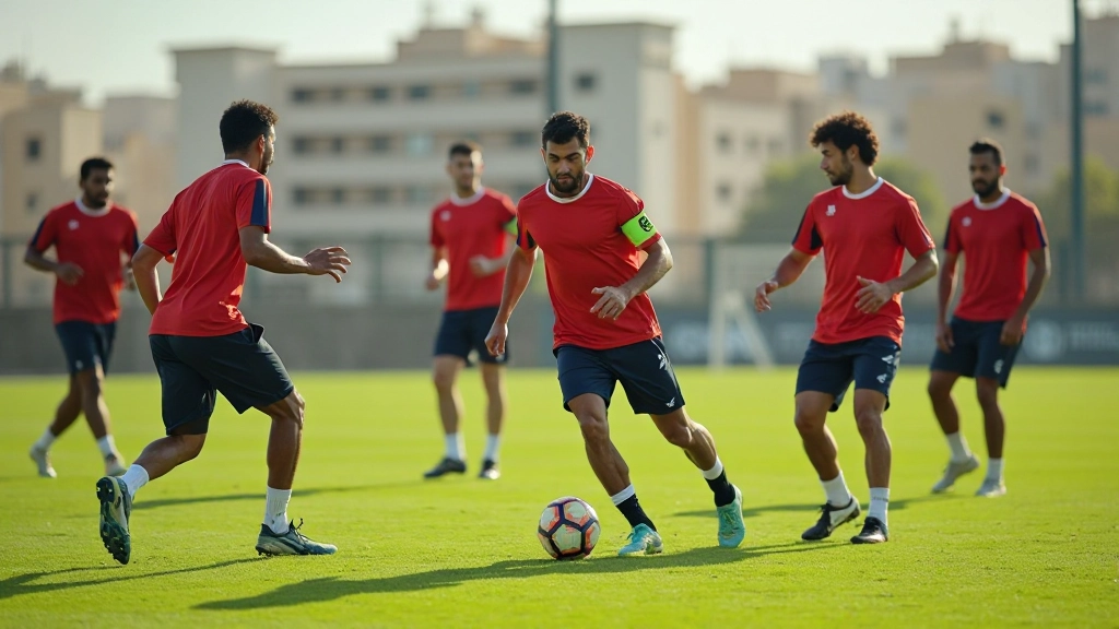 Football team executing tactical formation drill with precise player positioning and spacing